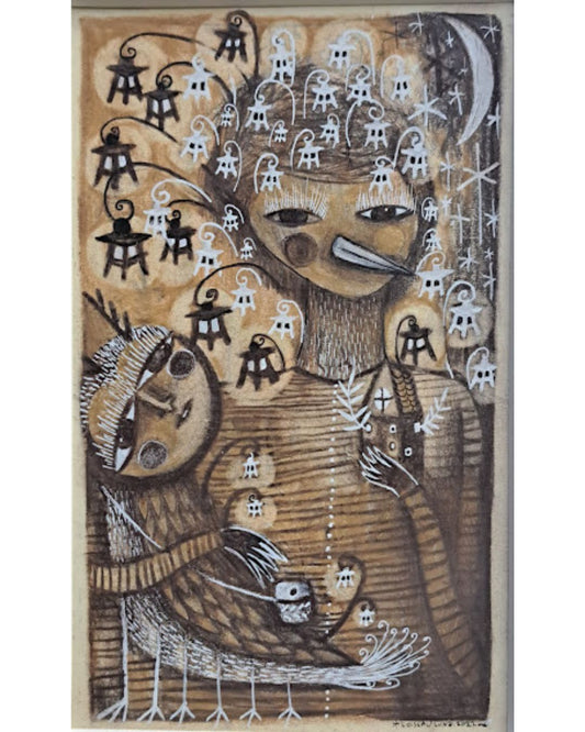 Drawing / Guided by the Lanterns 灯籠に導かれて