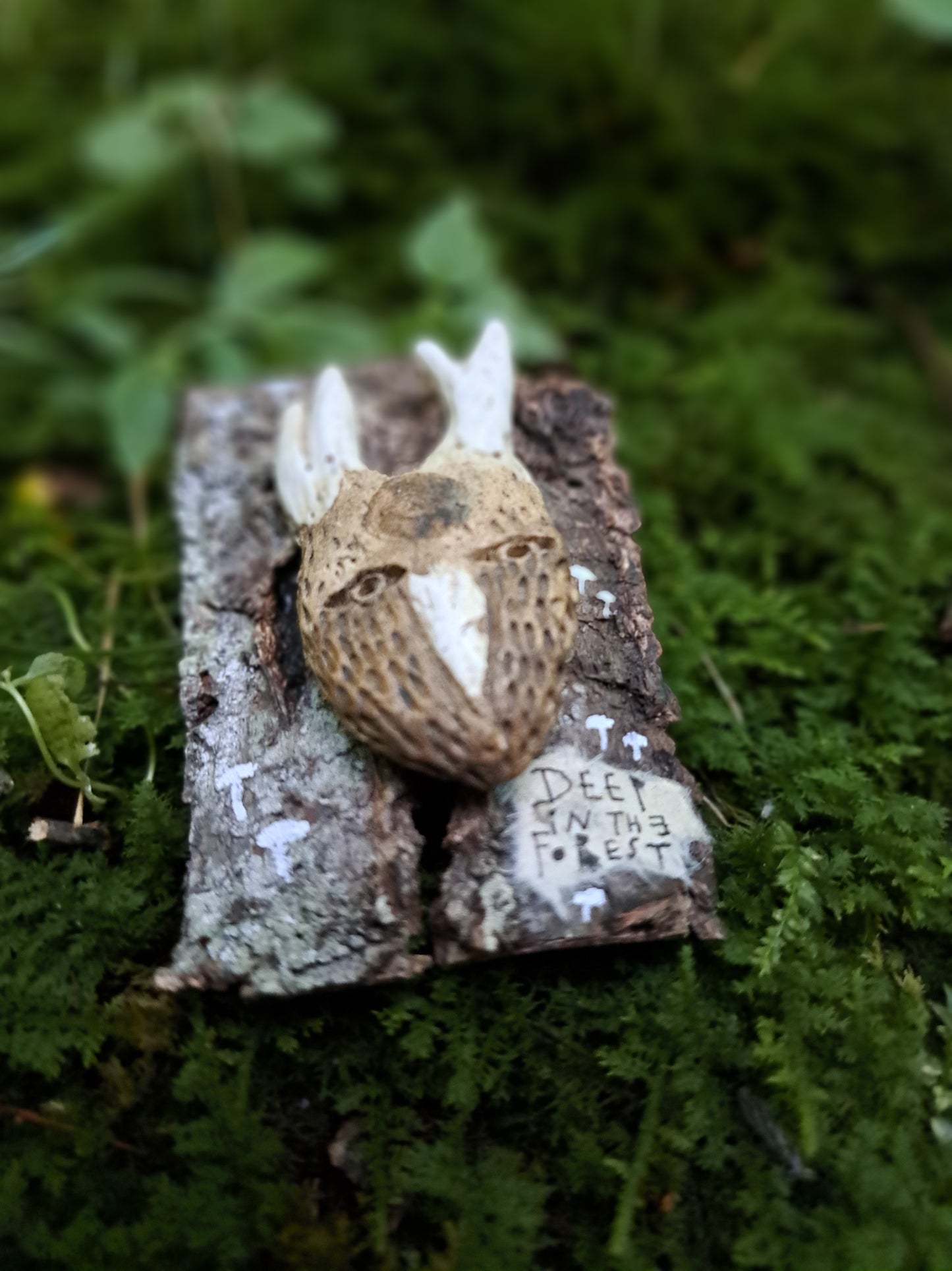 Ceramic Brooch / Deep In The Forest