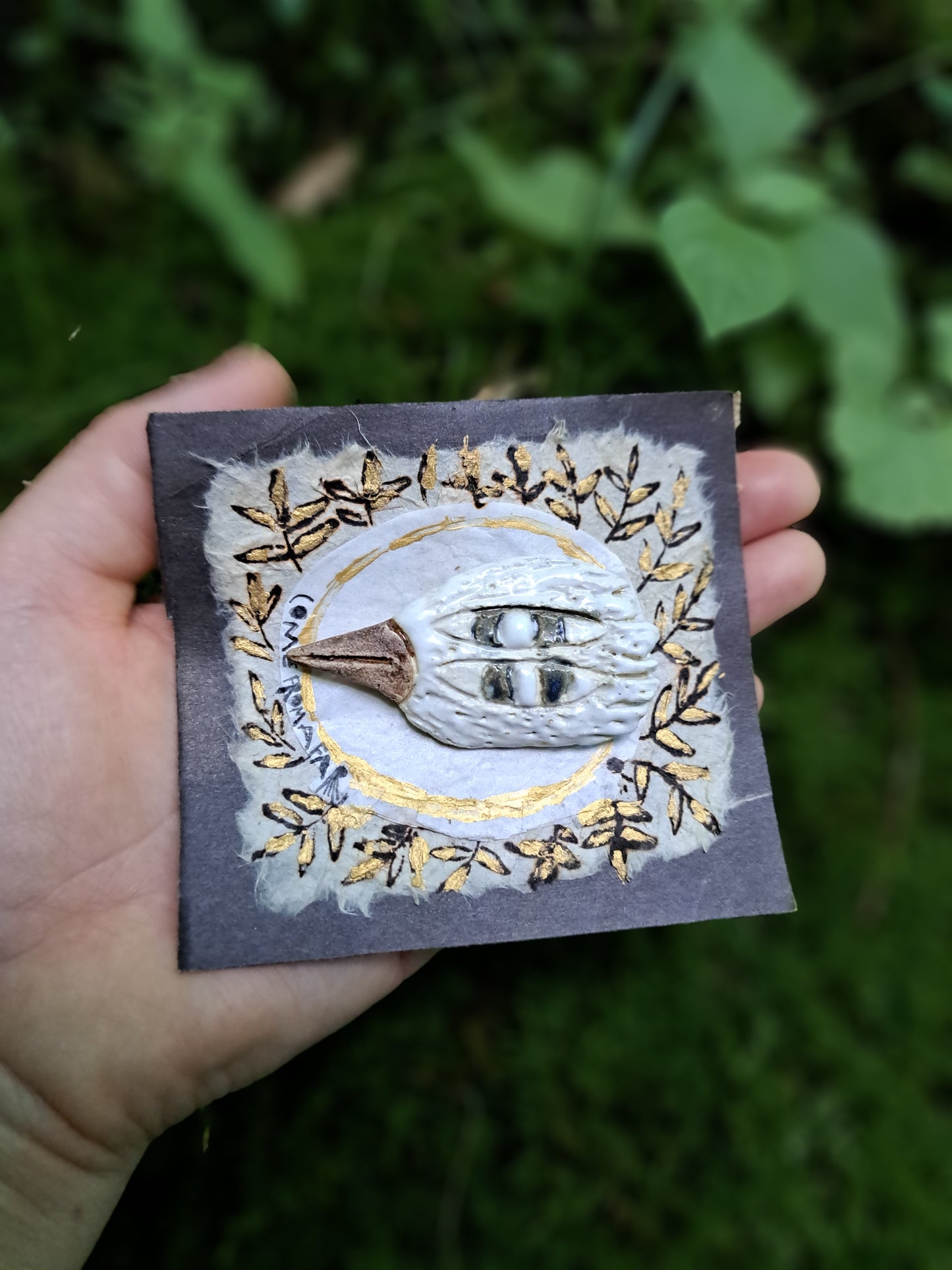 Ceramic Brooch / Come From Afar