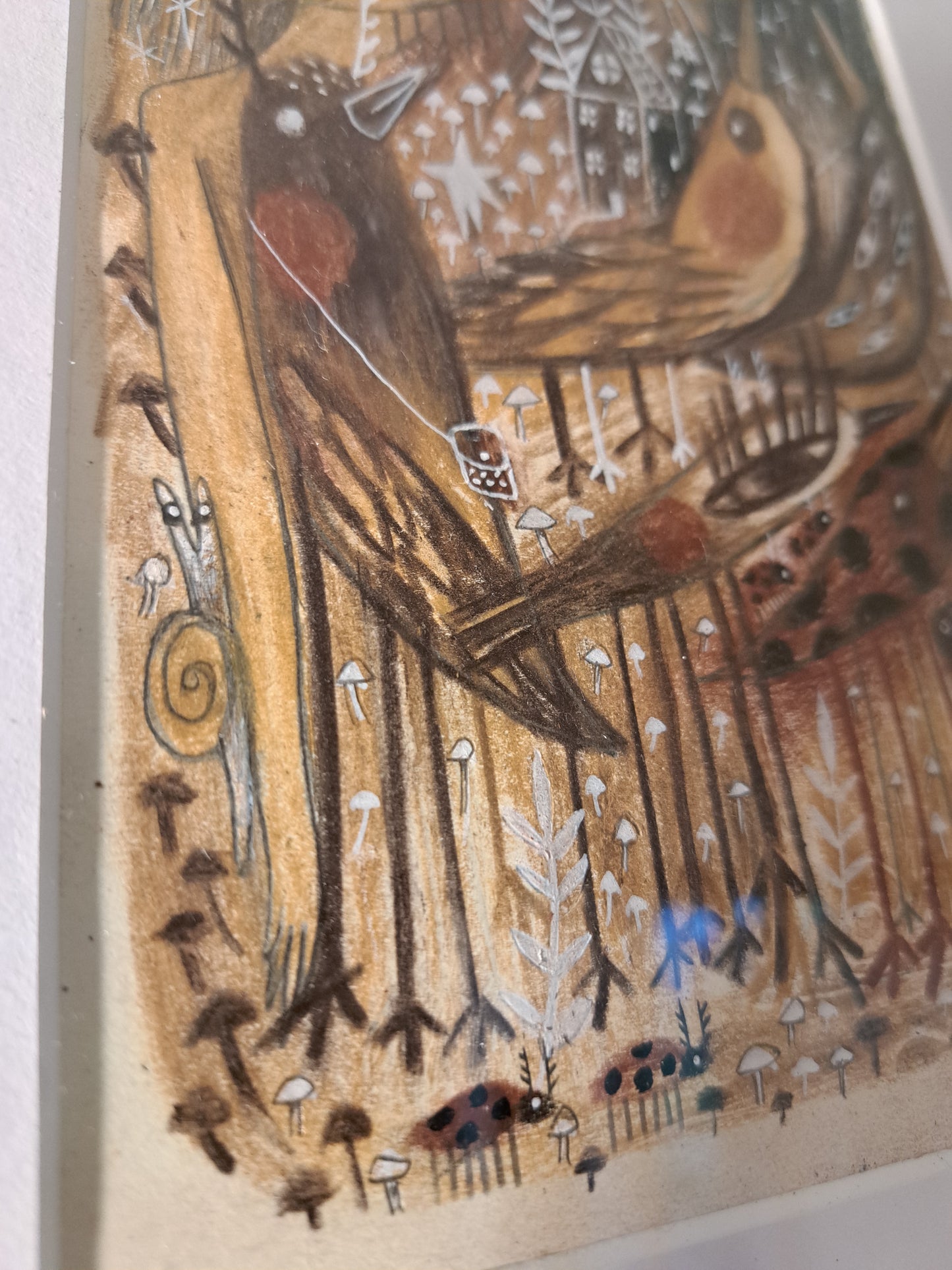 Drawing / Invite the forest to eat in your house あなたの家の食事に森を招いて