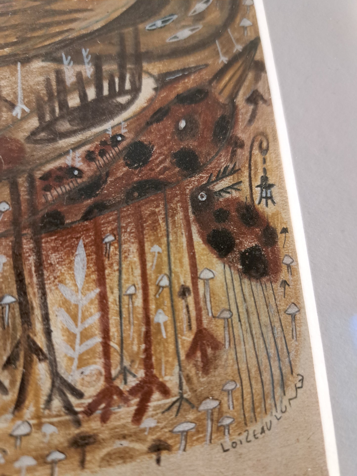 Drawing / Invite the forest to eat in your house あなたの家の食事に森を招いて
