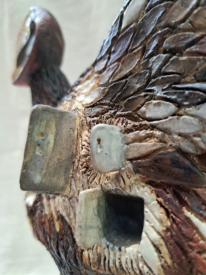 Ceramic Sculpture / Let's Fly With The Stars 星と一緒に飛びましょう(2024年新制作展35キューブ部門入選作品)