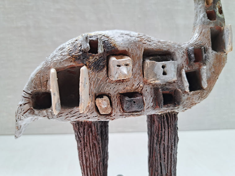 Ceramic Sculpture / Beautiful People_White Deer Guides You ビューティフルピープル_白鹿があなたを導く