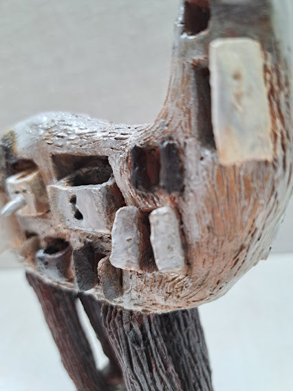 Ceramic Sculpture / Beautiful People_White Deer Guides You ビューティフルピープル_白鹿があなたを導く