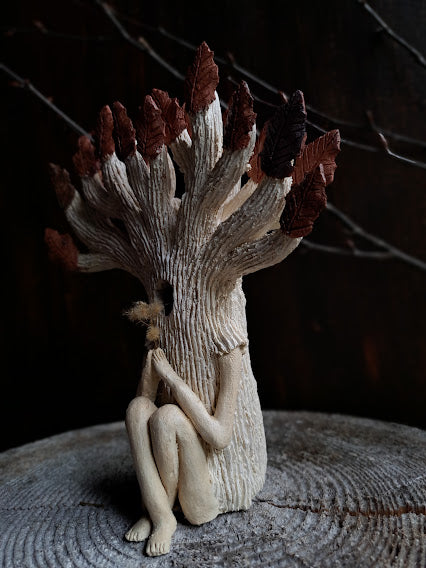 Ceramic Sculpture / Kinokokoro, Tree Spirit Being 木子精(きのこころ)#3