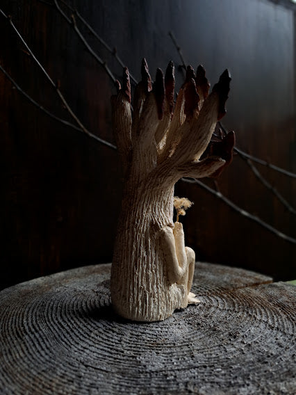 Ceramic Sculpture / Kinokokoro, Tree Spirit Being 木子精(きのこころ)#3