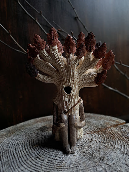 Ceramic Sculpture / Kinokokoro, Tree Spirit Being 木子精(きのこころ)#4