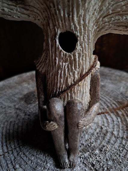 Ceramic Sculpture / Kinokokoro, Tree Spirit Being 木子精(きのこころ)#4