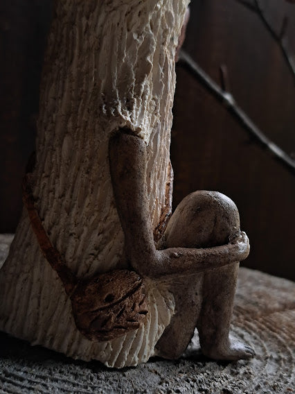 Ceramic Sculpture / Kinokokoro, Tree Spirit Being 木子精(きのこころ)#4