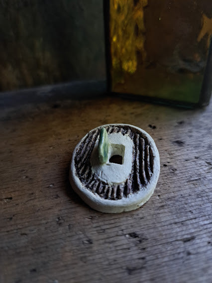 Ceramic Brooch / Enter In A Tree