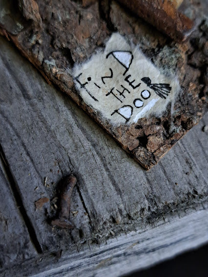 Ceramic Brooch / Find The Door