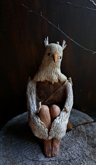 Ceramic Sculpture / The Whispering Bird ささやき鳥