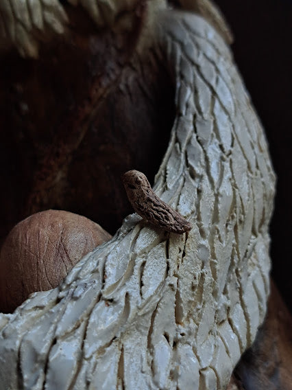 Ceramic Sculpture / The Whispering Bird ささやき鳥