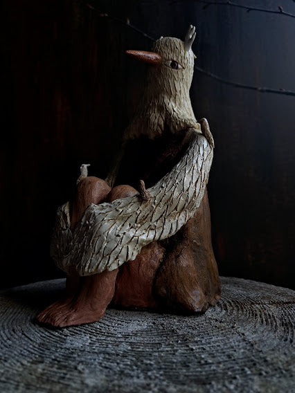 Ceramic Sculpture / The Whispering Bird ささやき鳥
