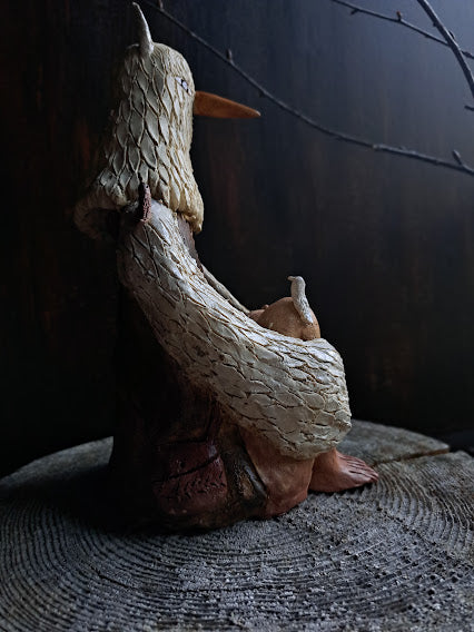 Ceramic Sculpture / The Whispering Bird ささやき鳥