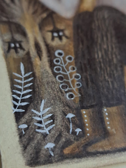 Drawing / Guided by the Deer Spirit 鹿の精霊に導かれて