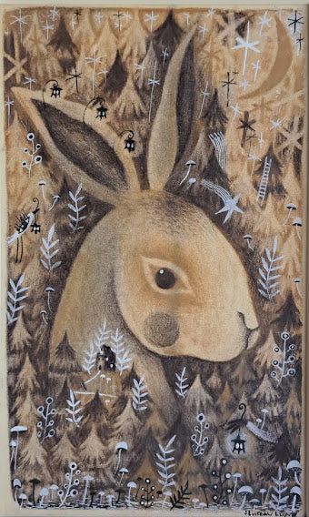 Drawing / The Rabbit Brings a Message 兎がメッセージをもたらす