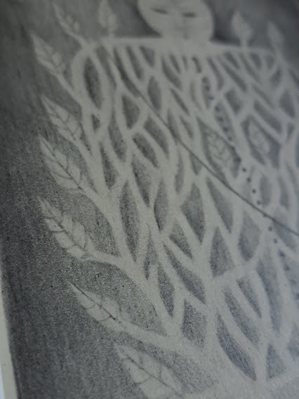 Drawing / The Leaf Sower 葉をまく精霊