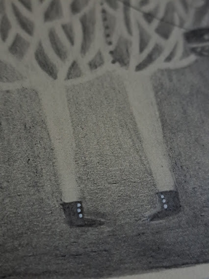 Drawing / The Leaf Sower 葉をまく精霊