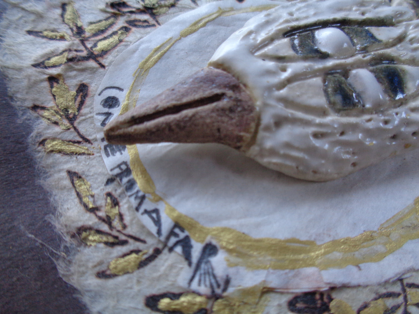Ceramic Brooch / Come From Afar