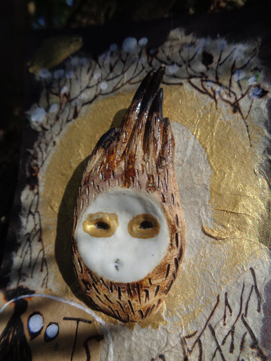 Ceramic Brooch / Roots