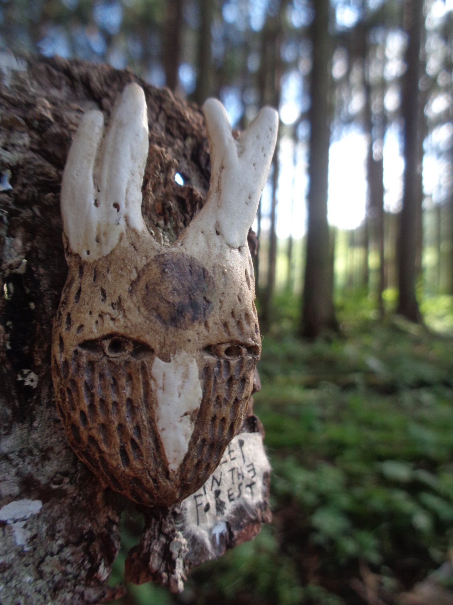 Ceramic Brooch / Deep In The Forest