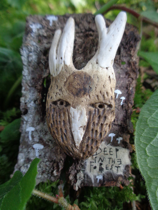 Ceramic Brooch / Deep In The Forest