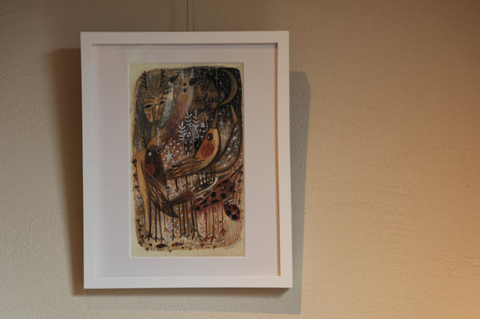 Drawing / Invite the forest to eat in your house あなたの家の食事に森を招いて