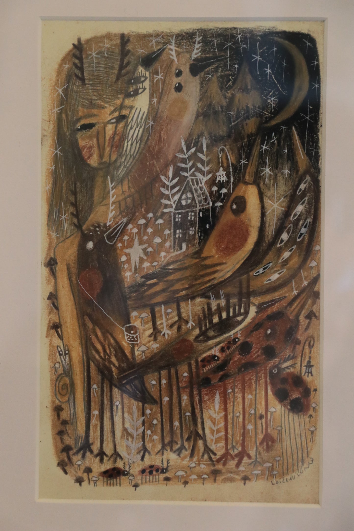 Drawing / Invite the forest to eat in your house あなたの家の食事に森を招いて