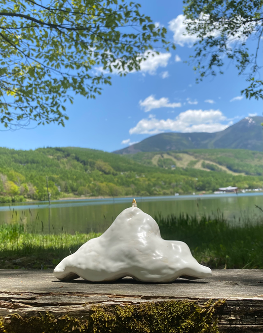 Ceramic Sculpture / Hiding in the Cloud 雲に隠れて