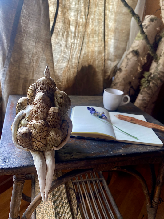 Ceramic Sculpture / Today I am locked up at home 今日は家にこもって