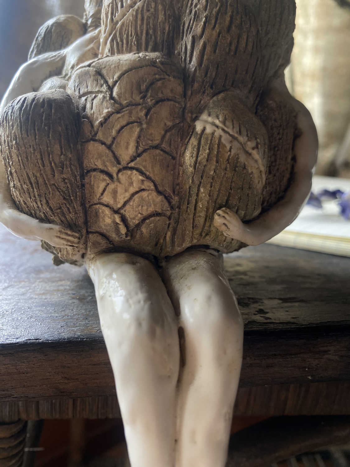 Ceramic Sculpture / Today I am locked up at home 今日は家にこもって