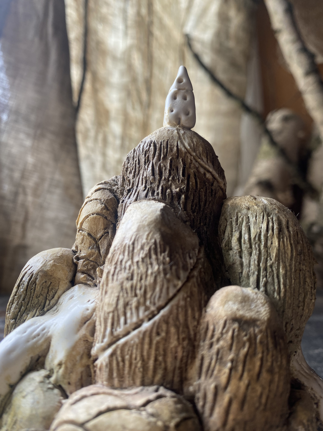 Ceramic Sculpture / Today I am locked up at home 今日は家にこもって