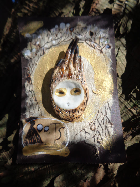 Ceramic Brooch / Roots